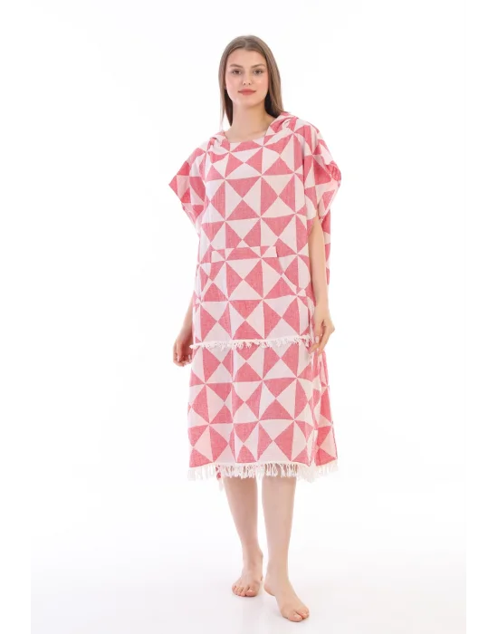 Tria Red Surf Poncho