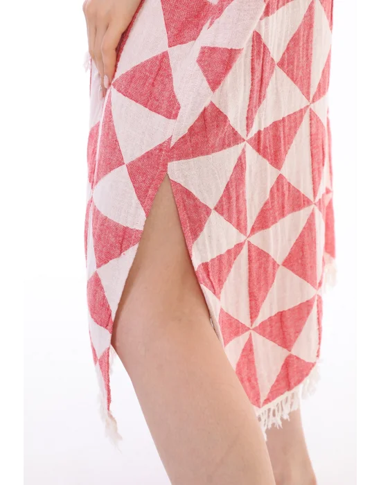 Tria Red Surf Poncho