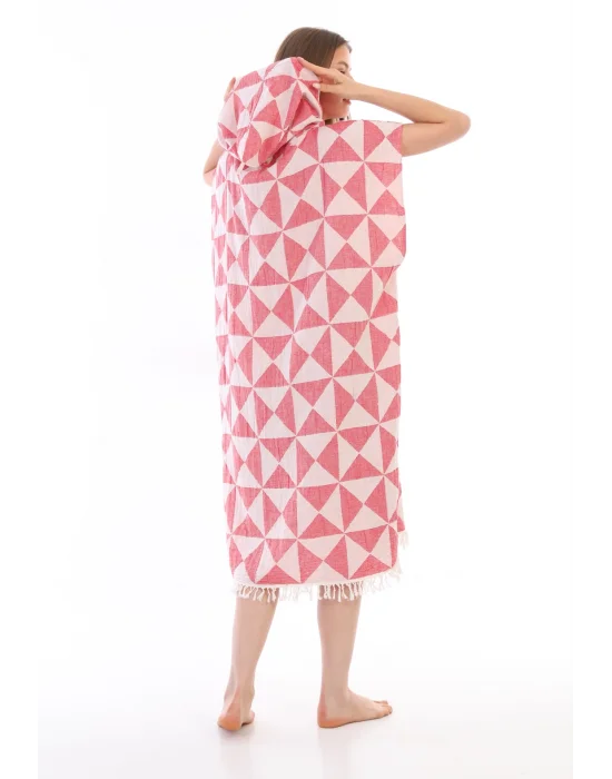 Tria Red Surf Poncho