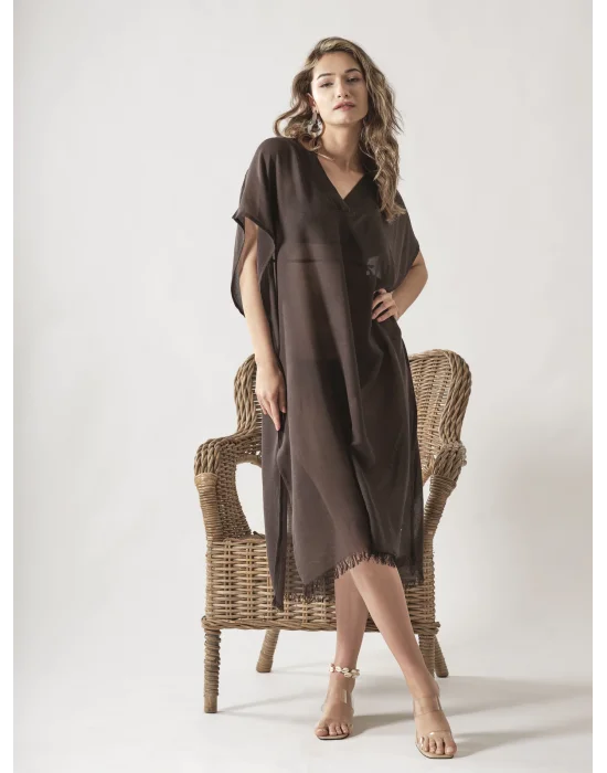 V-Neck Black Dress