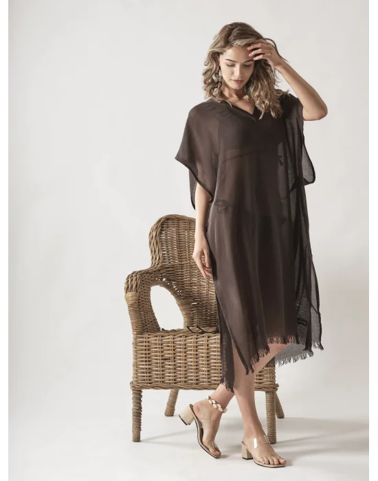 V-Neck Black Dress