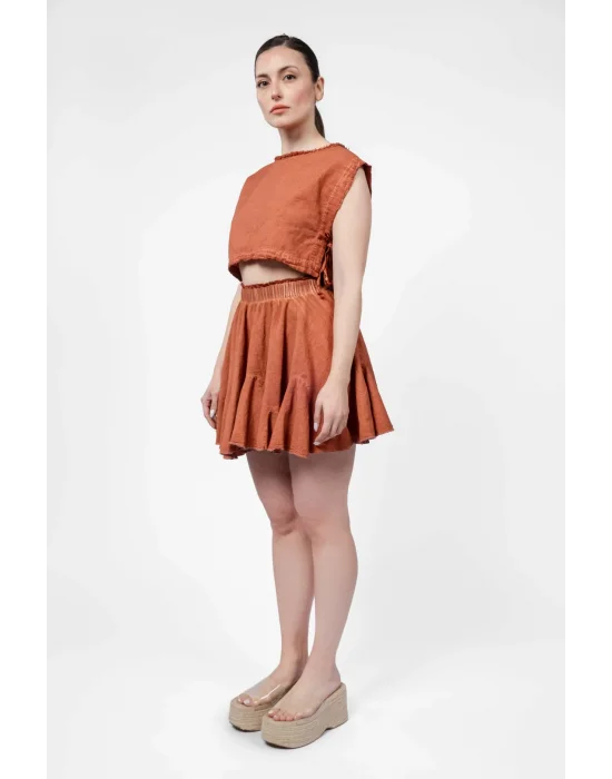 Ateiler Chaputs Keten Vesa Terra Crop One-Size