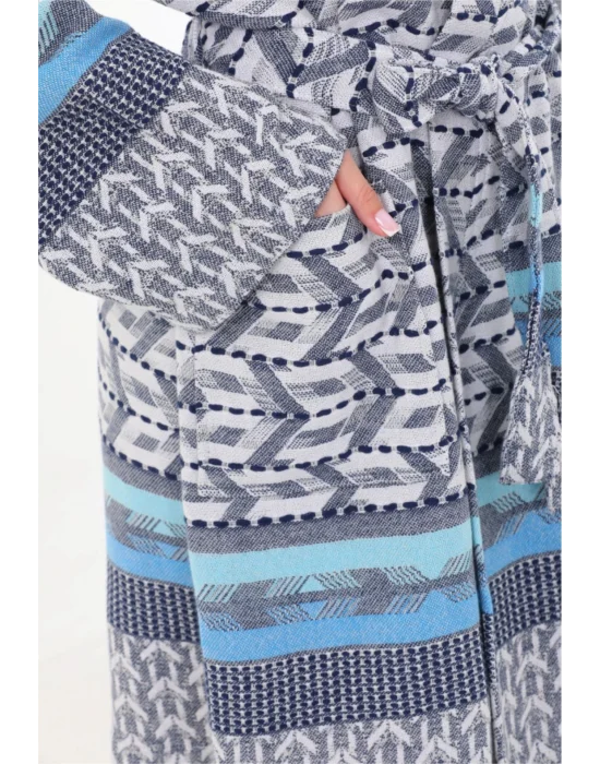 Vitta Navy Blue Bathrobe