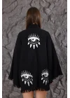 Eye Wooden Printed Black Robe