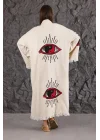 Eye Wooden Printed Kaftan