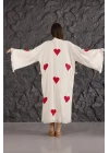 Small Heart Wooden Printed Kaftan