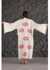 Pink Eye Wooden Printed Kaftan
