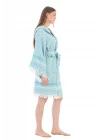 Alinda Turquoise Bathrobe