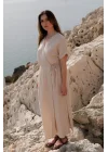 Anvelop Beige Muslin Dress