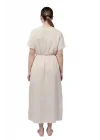 Anvelop Beige Muslin Dress