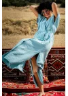 Anvelop Sky Blue Muslin Dress
