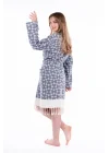 Aphrodithe Navy Blue Bathrobe