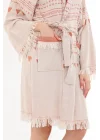 Aspendos Beige & Terra Bathrobe