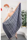 Aspendos Navy Blue Peshtemal
