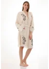 Black Seahorse Bamboo Bathrobe