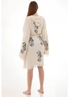Black Seahorse Bamboo Bathrobe