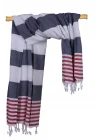 Boreas Navy Blue & Red Peshtemal