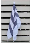 Boreas Navy Blue & Soft Blue Peshtemal