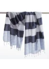 Boreas Navy Blue & Soft Blue Peshtemal