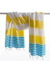 Boreas Yellow & Turquoise Peshtemal