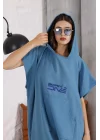 Born 4 Dive Blue Poncho