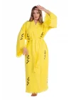 Cho Ku Rei Wooden Printed Bathrobe