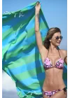 Clotho Green & Blue Peshtemal