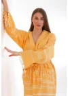 Didyma Mustard Sarı Bornoz