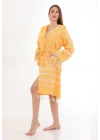 Didyma Mustard Sarı Bornoz