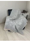 Drop Throw - Grey & Light Brown