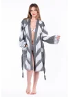 Edessa Bathrobe - V Short - Black
