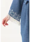 Edessa Blue Bathrobe ( V long)
