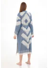 Edessa Blue Bathrobe ( V long)