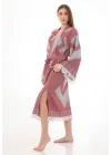 Edessa Burgundy Bathrobe