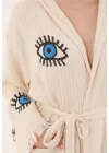 Eye Wooden Stamp Bathrobe