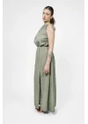 Flora Green Linen Dress