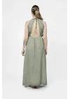 Flora Green Linen Dress
