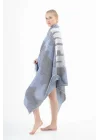 Halikarnassos Navy Blue & Light Blue Peshtemal