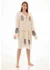 Hamsa Wooden Stamp Bathrobe