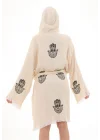 Hamsa Wooden Stamp Bathrobe