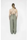 Atelier Chaputs Linen Luna Green Bustier One-Size