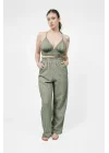 Atelier Chaputs Linen Luna Green Bustier One-Size