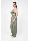 Atelier Chaputs Linen Luna Green Bustier One-Size