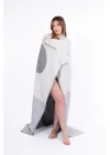 Luna Throw - Grey & Black