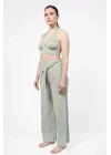 Atelier Chaputs Linen Luna Green Bustier One-Size