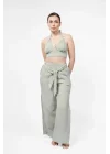 Atelier Chaputs Linen Luna Green Bustier One-Size