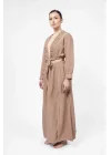 Atelier Chaputs 100% Cotton Muslin Prairie Coffee Blouse One-Size