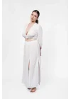 Ateiler Chaputs 100% Cotton Muslin Prairie White Blouse One-Size