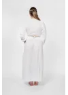 Ateiler Chaputs 100% Cotton Muslin Prairie White Blouse One-Size