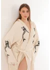 Mermaid Wooden Stamp Bathrobe